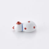 Hand-painted Chopstick Rest, Red Cat