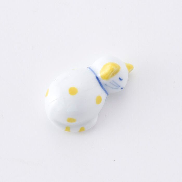 Hand-painted Chopstick Rest, Yellow Cat