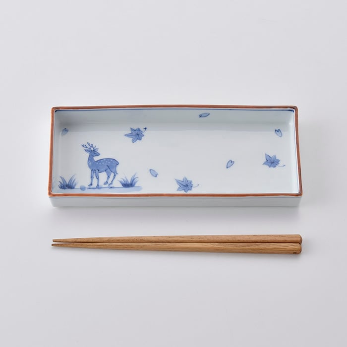Deer Rectangular Plate