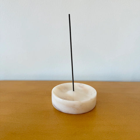 Binu Binu Marble Incense Holder, Pink