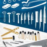 Nijiyura Tenugui, Knife Forging Tools