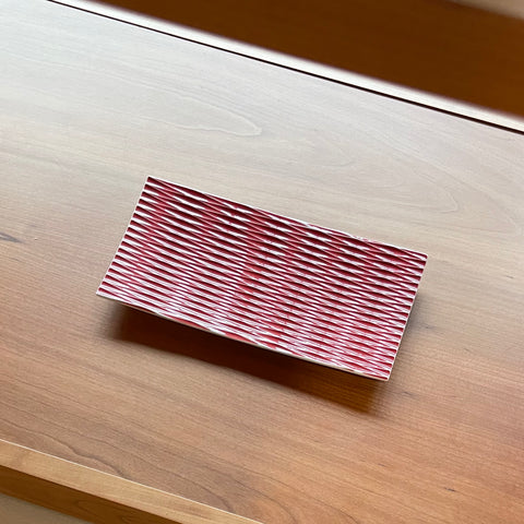 Kiriko Plate, Red