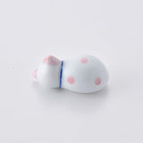Hand-painted Chopstick Rest, Pink Cat