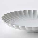 White Kikuko Plate, Large