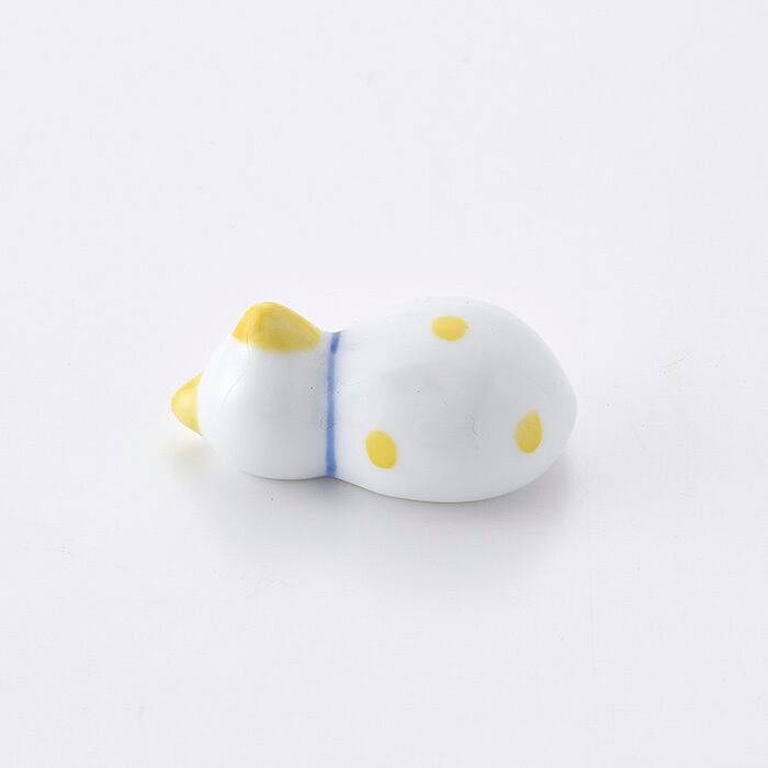Hand-painted Chopstick Rest, Yellow Cat