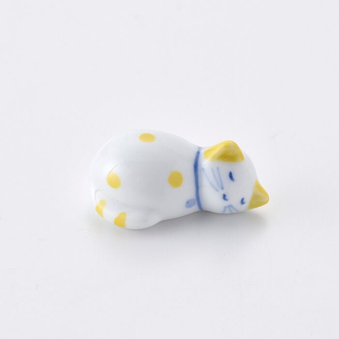 Hand-painted Chopstick Rest, Yellow Cat