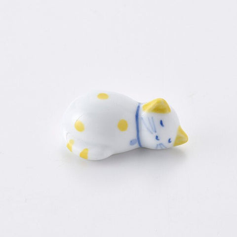Hand-painted Chopstick Rest, Yellow Cat