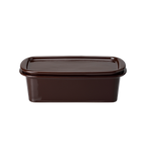 Small Ceramic Canister, Dark Brown