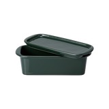 Small Ceramic Canister, Dark Green