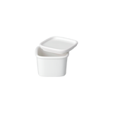Mini Ceramic Canister, White