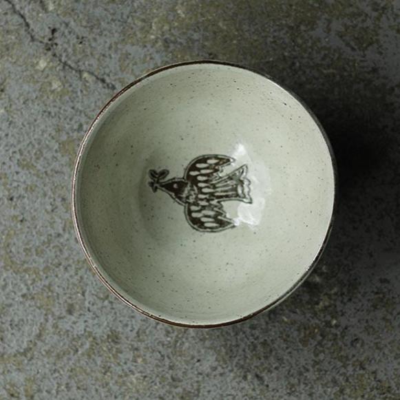 Manome Bowl with Bird
