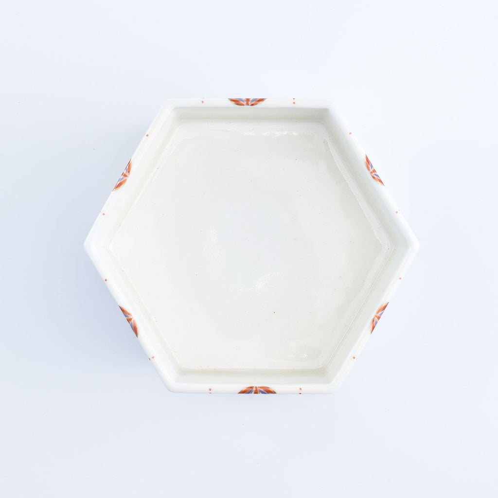 Yoraku Porcelain Box, Three Tier