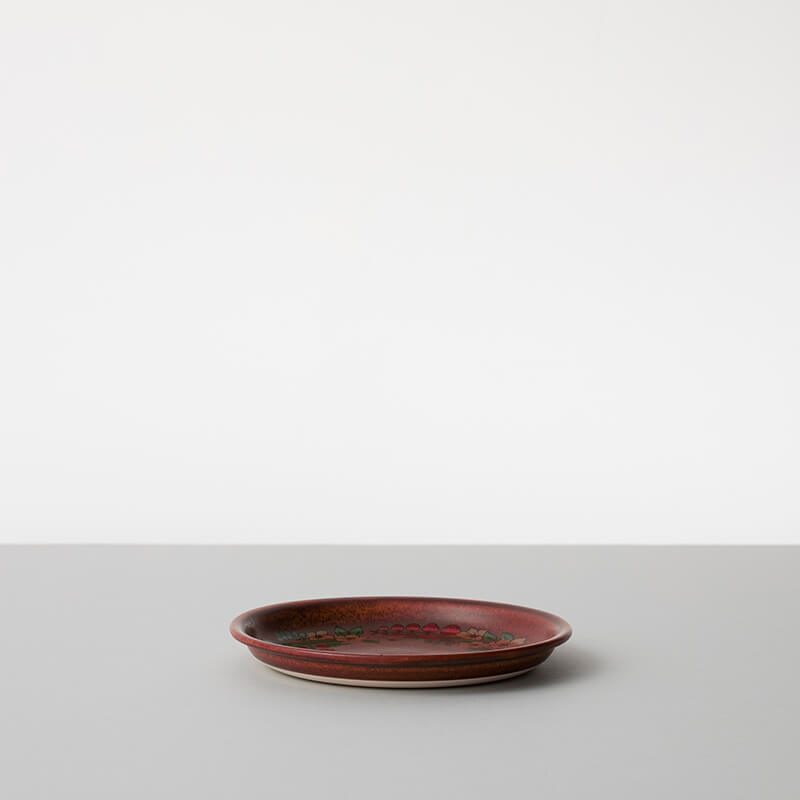 Flower Plate, Red