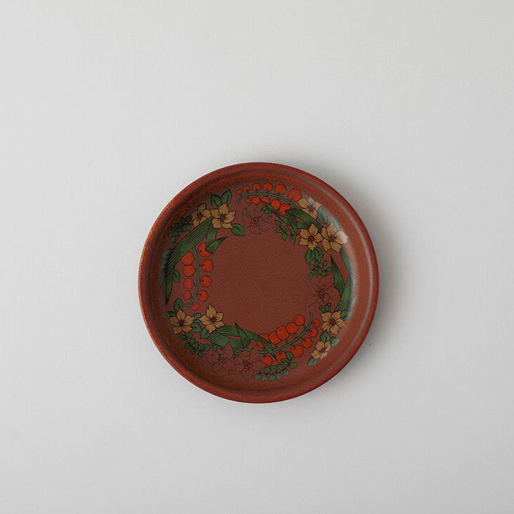 Flower Plate, Red