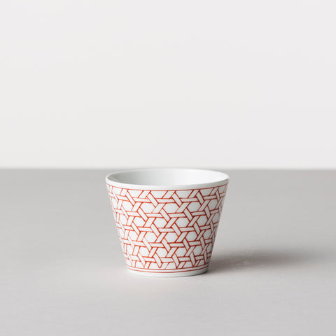 Wabun Cup, Red Bamboo Weave