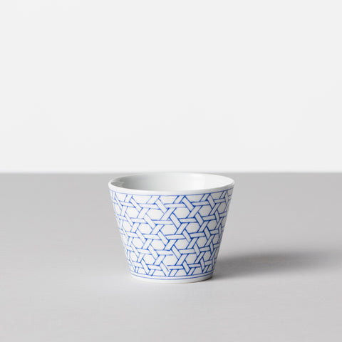 Wabun Cup, Blue Bamboo Weave