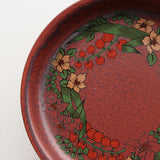 Flower Plate, Red