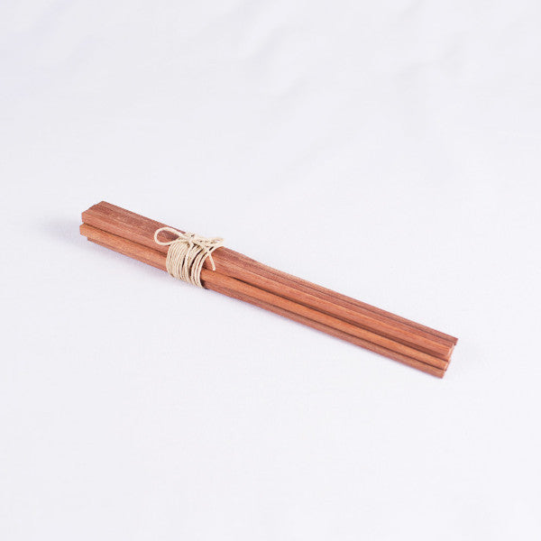 Classic Chinese Wood Chopsticks, Red Sandalwood, Set of 5 Pairs