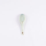 Jade Green Ceramic Spoons, Set of 4