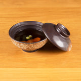 Soup Bowl with Lid, Tortoise Shell