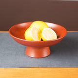 High Footed Bowl, Paprika Red