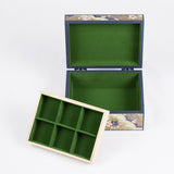 Japanese Washi Paper Jewelry Box, Pink/Purple Floral