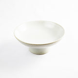 High Footed Bowl, Pearl White