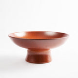 High Footed Bowl, Paprika Red