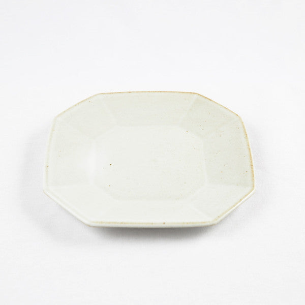Octagonal Plate, White