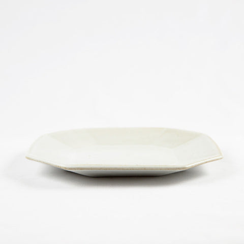 Octagonal Plate, White