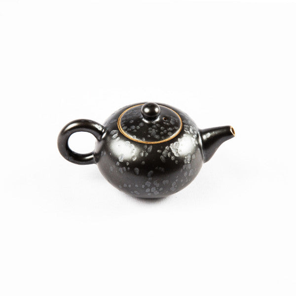 Pottery Tea Set, Glazed Black