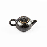 Pottery Tea Set, Glazed Black