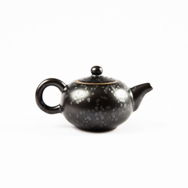 Pottery Tea Set, Glazed Black