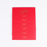 Chinese Red Envelopes, Hong Bao, May Joy Shine upon You, Pack of 6