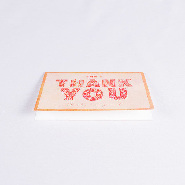 Chinese Cut Paper Art, Thank You Card
