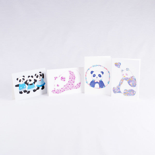 Pandorable Card, Three Pandas Card