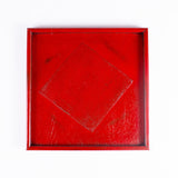 Lacquer Wood Tray, Red