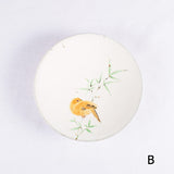 Hand-Painted Artisanal Chinese Plate, Bamboo with Bird