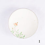 Hand-Painted Artisanal Chinese Plate, Red China Rose with Bee