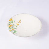 Hand-Painted Artisanal Chinese Plate, Wild Chrysanthemum