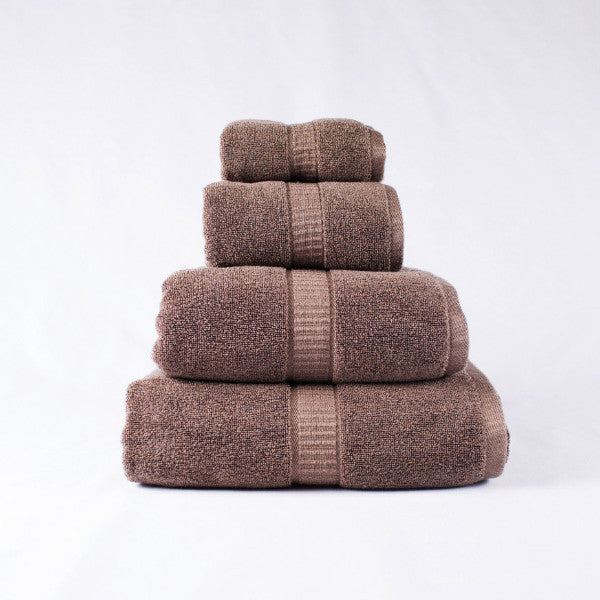 Gentle Natural Bamboo Cotton Hand Towel, Brown