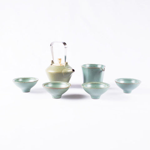 Tea Set, Blue Green