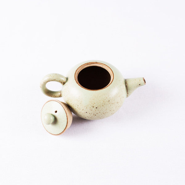 Pottery Tea Set, Milky Green II