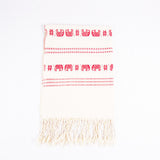 Red Dai Handwoven Table Runner, Elephants