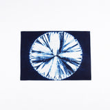 Tie Dye Sunflower Pattern Handmade Placemat, Indigo