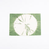 Tie Dye Sunflower Pattern Handmade Placemat, Avocado