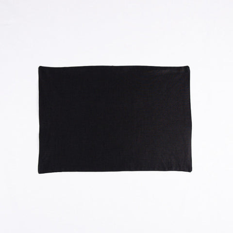 The Gourmet French Linen Placemat, Charcoal Black
