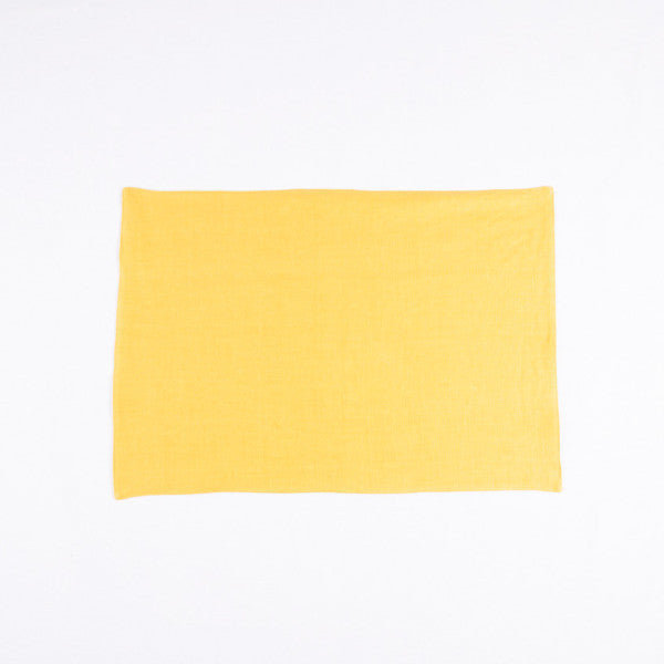 The Gourmet French Linen Placemat, Ginger Yellow