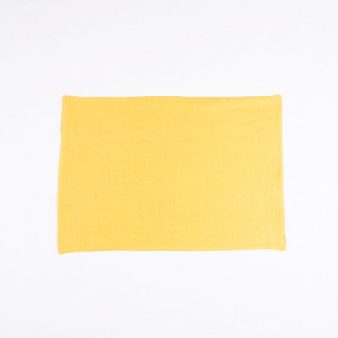 The Gourmet French Linen Placemat, Ginger Yellow