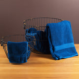 Gentle Natural Bamboo Cotton Washcloth, Indigo